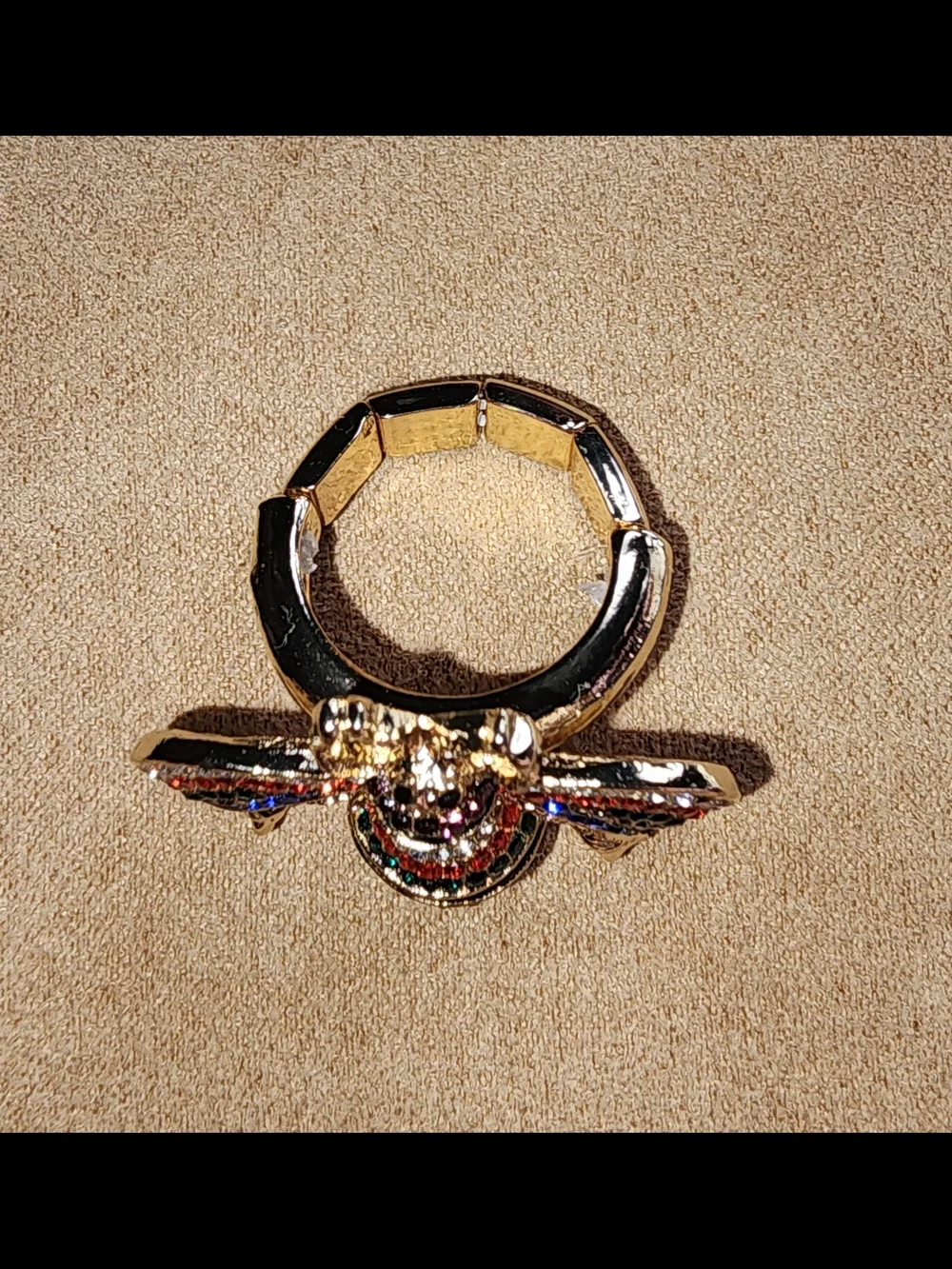 Bling Jewelry Multicolor Crystal Bee Ring $25 NWOT